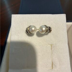 Sterling and 18K Pearl Ring